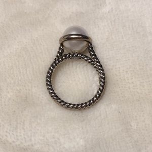 David Yurman Pearl Ring Sz 8.5